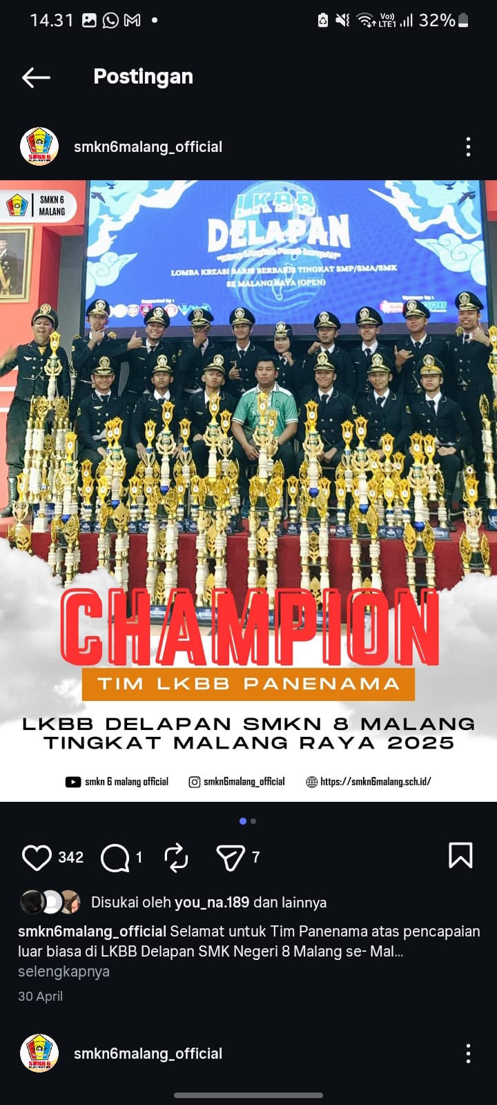 Tim LKBB Panenama Champion